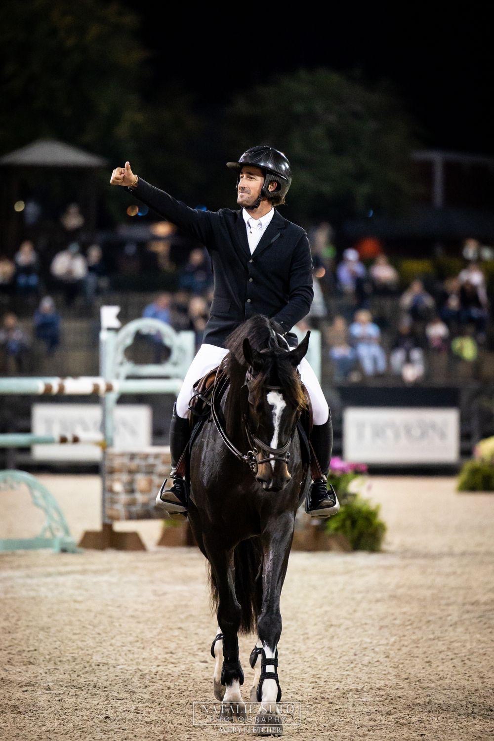 Nicholas Dello Joio on horseback at Tryon